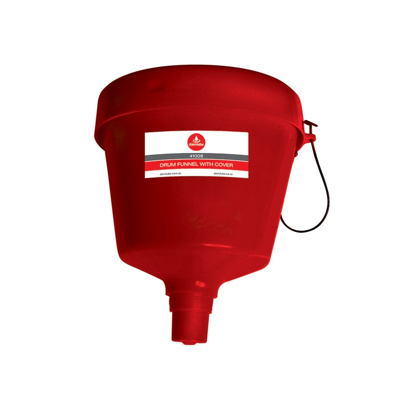 ALEMLUBE WASTE OIL DRUM FUNNEL WITH COVER