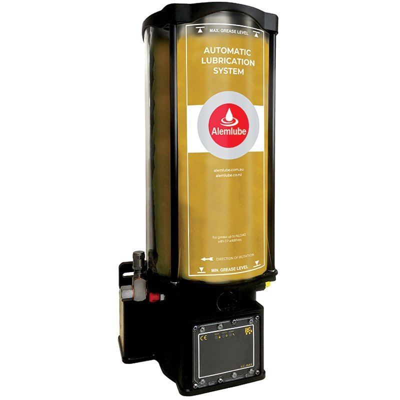 ALEMLUBE ELECTRIC LUBRICATION PUMP 24VDC 8KG RESERVOIR + CONTROLLERS