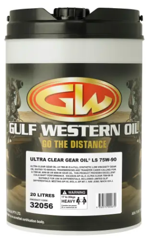 Gulf Western Ultra Clear Full Syn LS Gear Oil 75W-90 (20L)