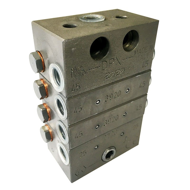 ALEMLUBE DPX 8 OUTLET 4 SECTION PROGRESSIVE METERING VALVE