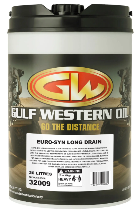 Gulf Western Euro-Syn Long Drain 10W-40 Heavy Duty Diesel Oil (20L)