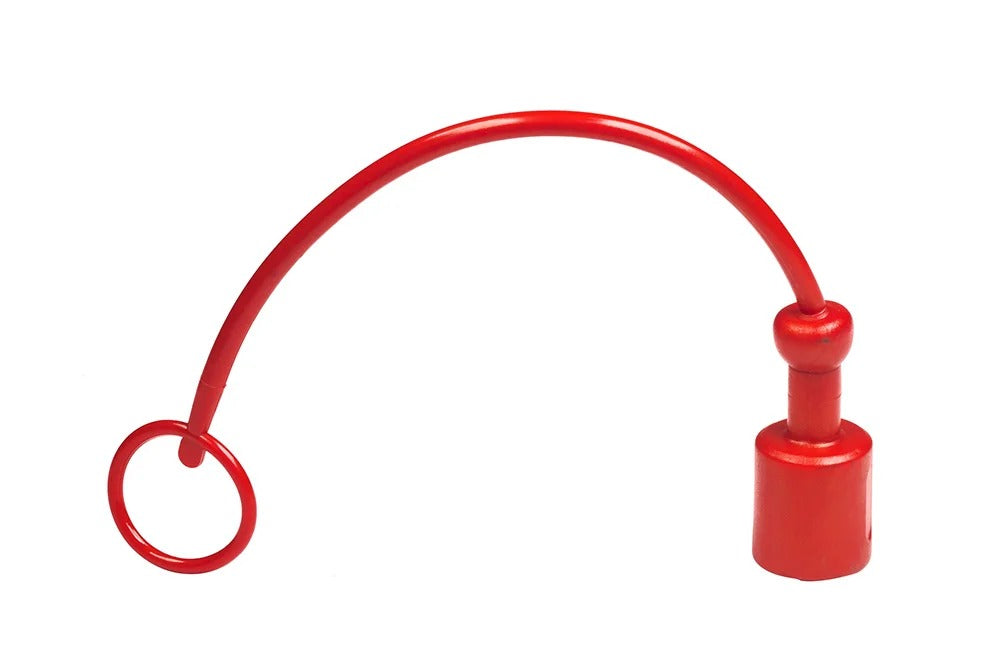 1/4 Poppet Male D/Cap - Red (SPDV-06003)