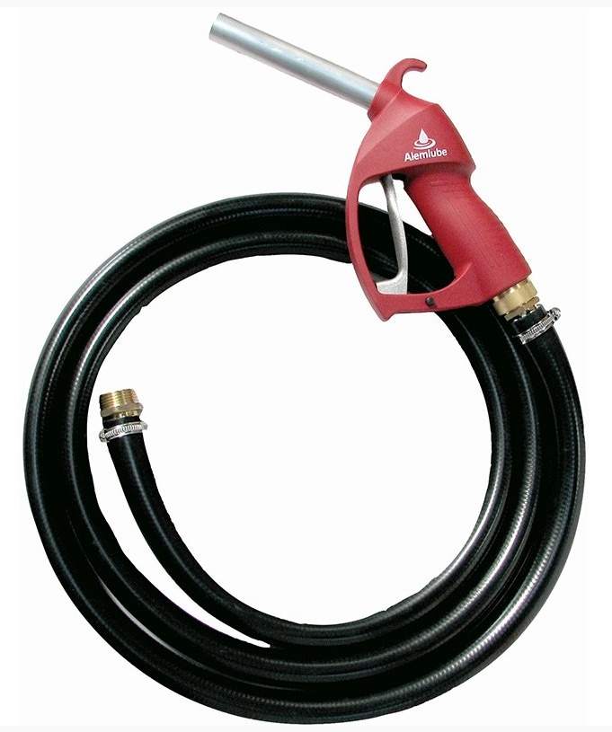 Alemlube Diesel Farm Tank Hose & Nozzle Kit 3m x 25mm ID