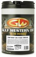 Gulf Western Top Dog CK-4 SAE 15W-40 Heavy Duty Diesel Oil (20L)