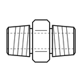 BOA AA technical drawing (BSPT male x BSPT male straight adaptor)