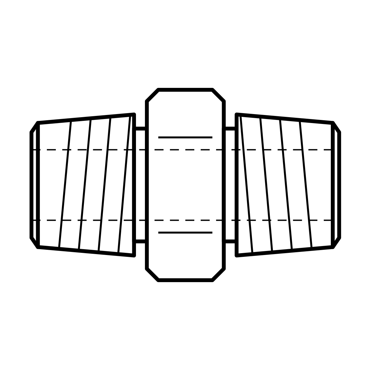 BOA AA technical drawing (BSPT male x BSPT male straight adaptor)