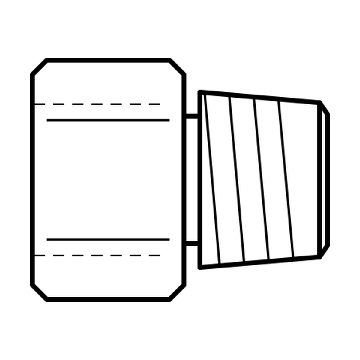 BOA technical drawing AD5 BSPPF FX x BSPTM S