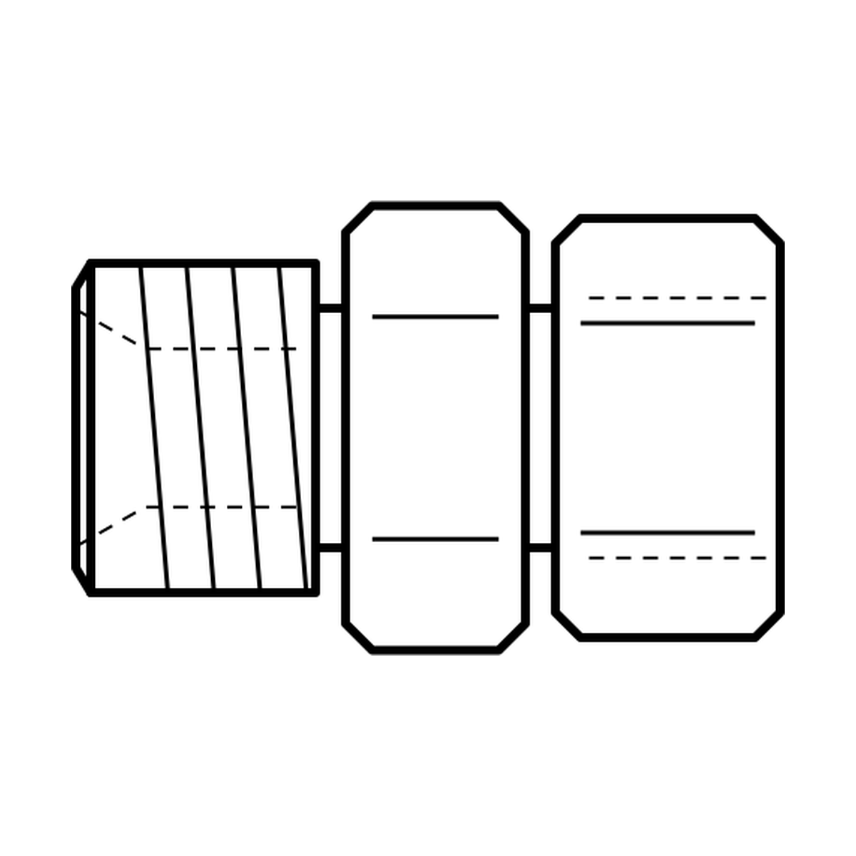 BOA technical drawing AD5 BSPPM x BSPPF SW S