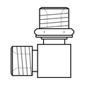 BOA technical drawing AD5 BSPPM x BSPPM 90 pos