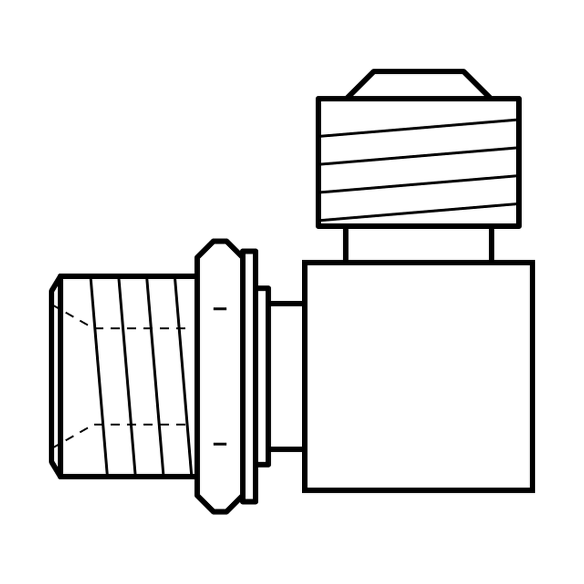 BOA technical drawing AD5 BSPPM x JICM 90 pos