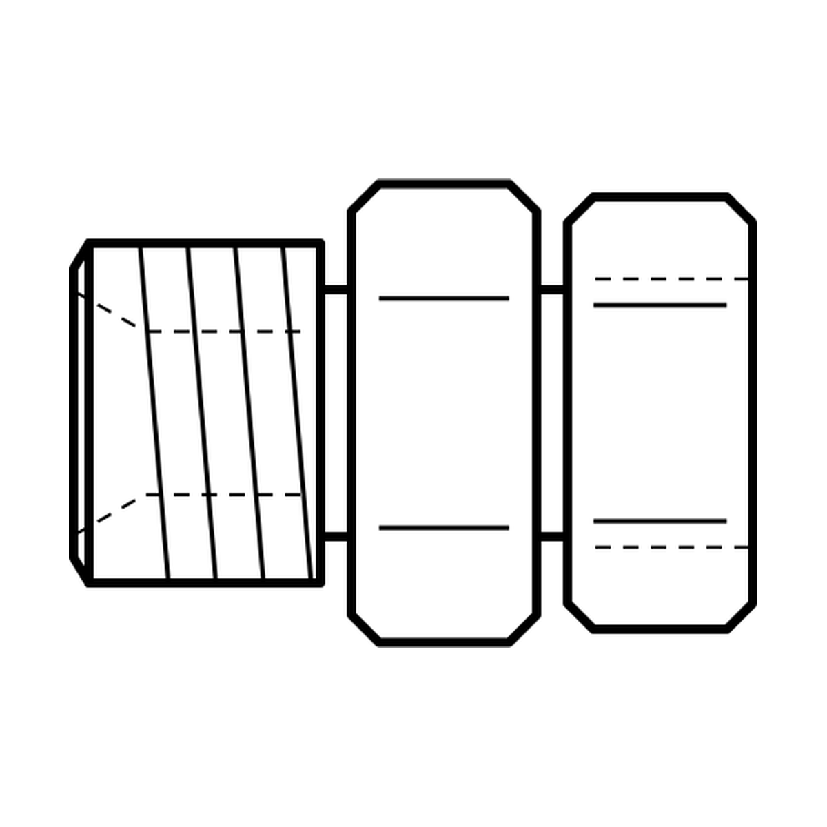 BOA technical drawing AD5 BSPPM x ORFSF SW S