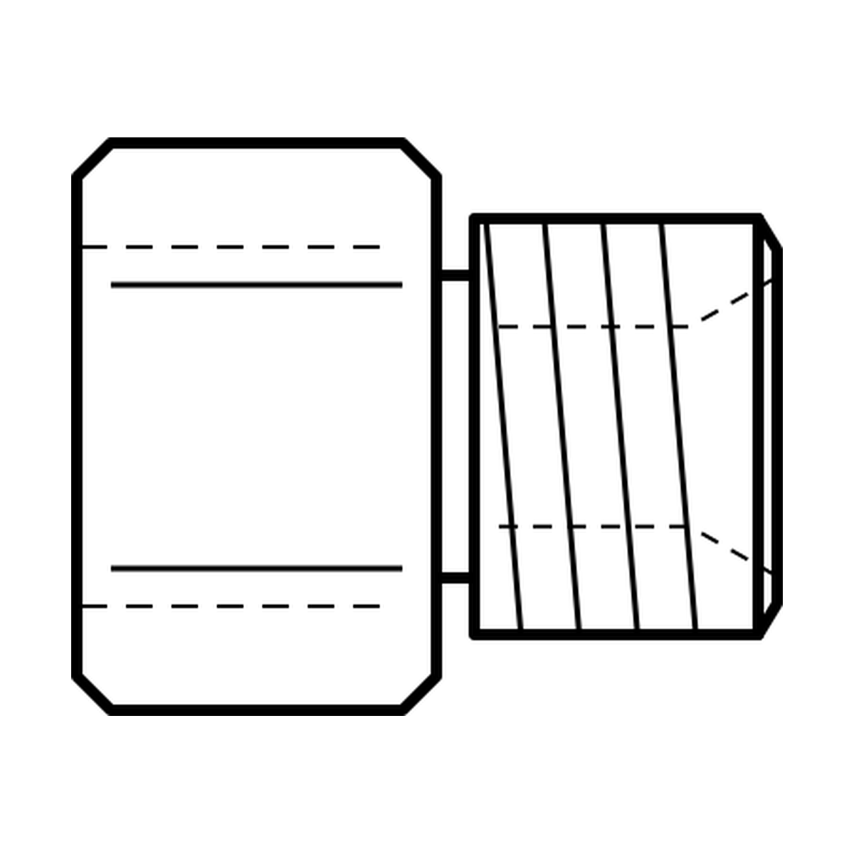BOA technical drawing AD5 BSPTF FX x BSPPM S