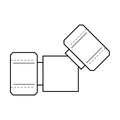BOA technical drawing AD5 BSPTF FX x BSPTF FX 45