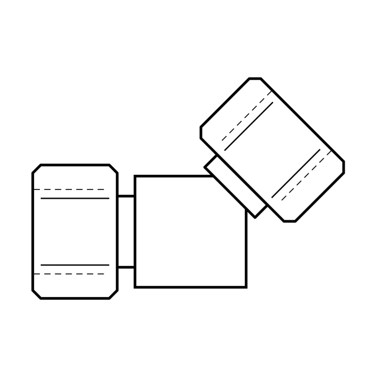 BOA technical drawing AD5 BSPTF FX x BSPTF FX 45