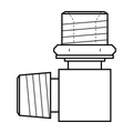 BOA technical drawing AD5 BSPTM x BSPPM 90 pos