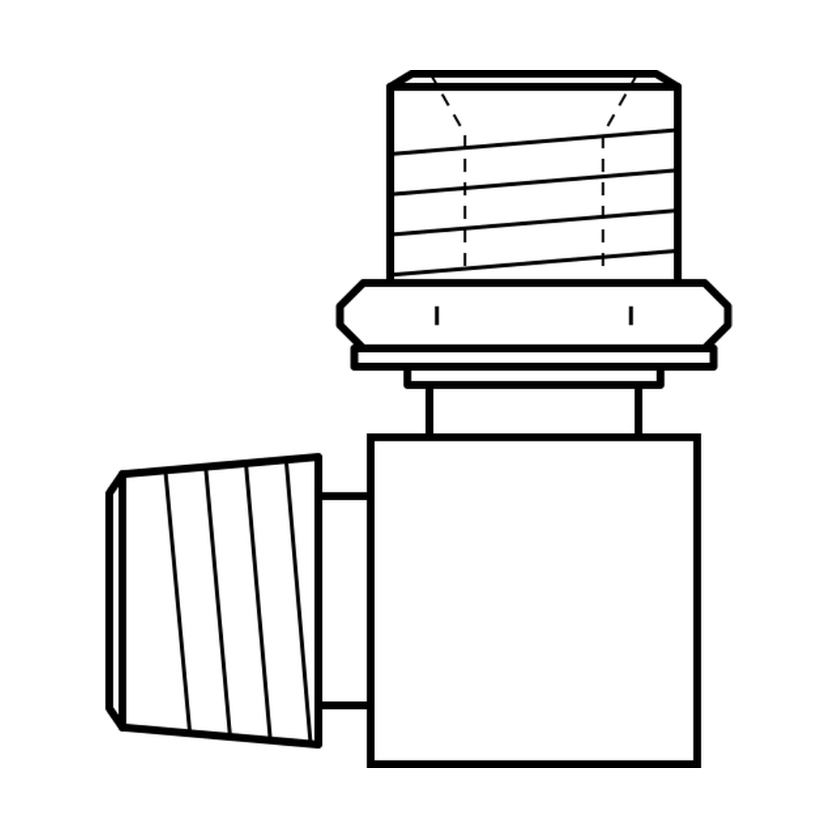 BOA technical drawing AD5 BSPTM x BSPPM 90 pos