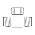 BOA technical drawing AD5 tee BSPTM BSPTM BSPPF SW