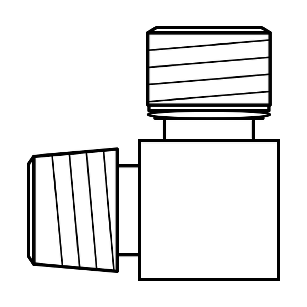 BOA technical drawing AD BSPT male x UNO male 90