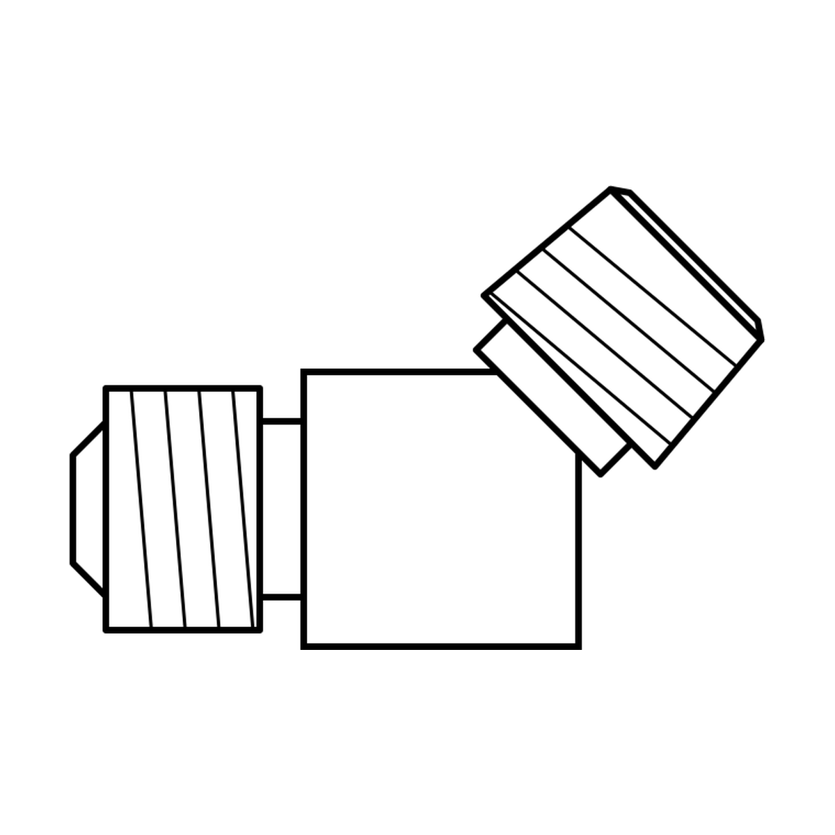 BOA technical drawing AD JIC male x NPT male 45