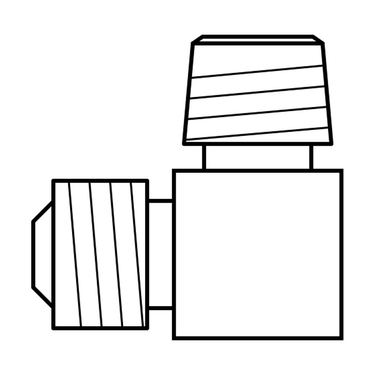 BOA technical drawing AD JIC male x NPT male 90