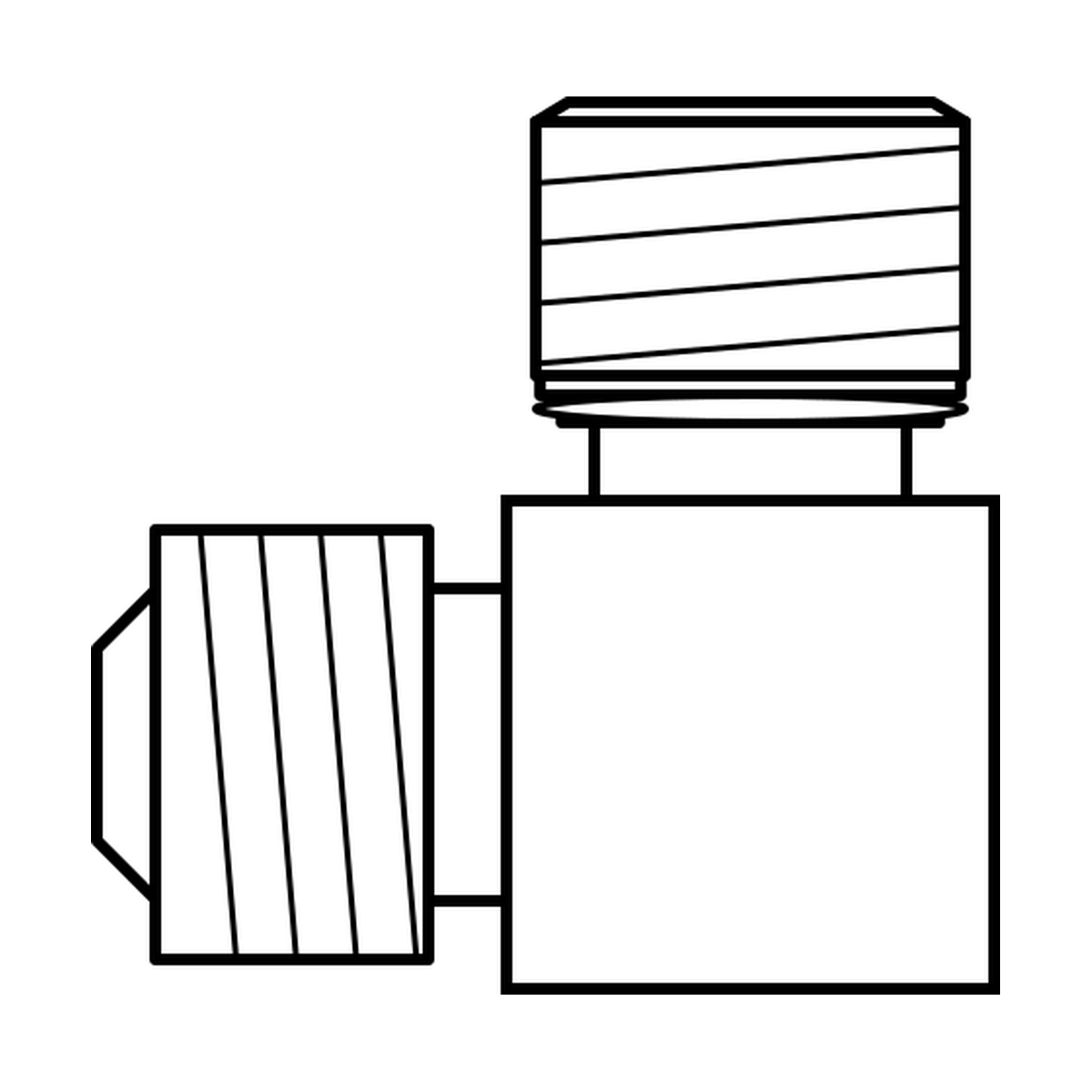 BOA technical drawing AD JIC male x UNO male 90