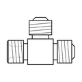 BOA technical drawing AD tee BSPP JIC JIC