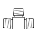BOA technical drawing AD tee BSPT BSPT BSPT