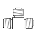 BOA technical drawing AD tee BSPT JIC JIC