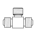 BOA technical drawing AD tee JIC JIC UNO