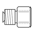 BOA GJF technical drawing (JIC male x JIC female fixed)