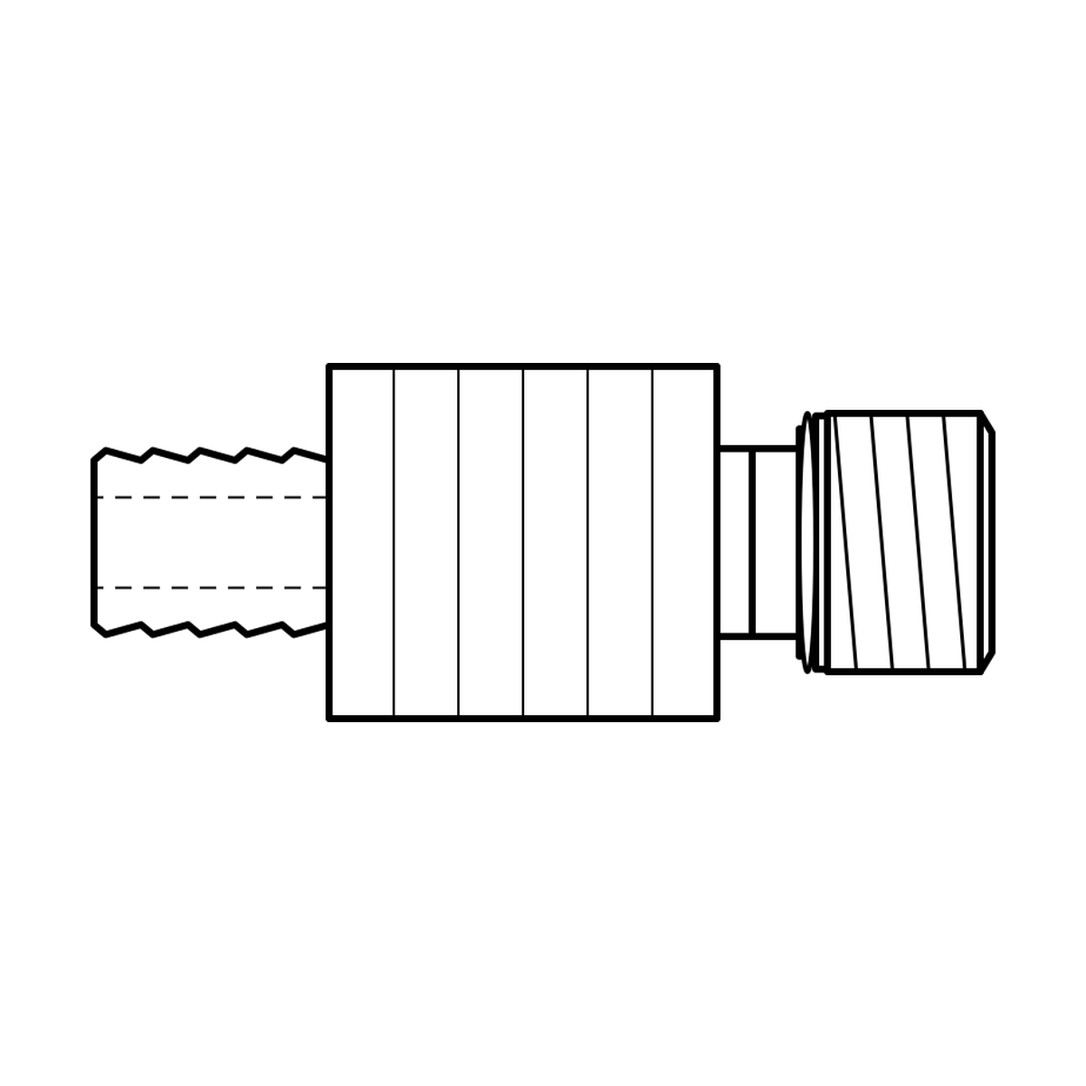 BOA technical drawing HE6 crimp x UNOM S