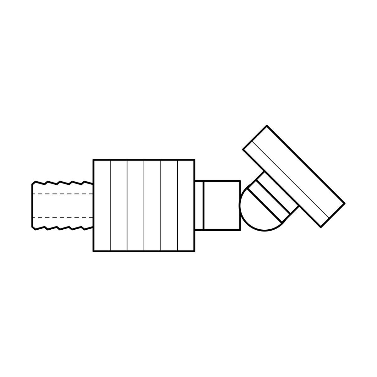 BOA technical drawing HE crimp x CAT 45