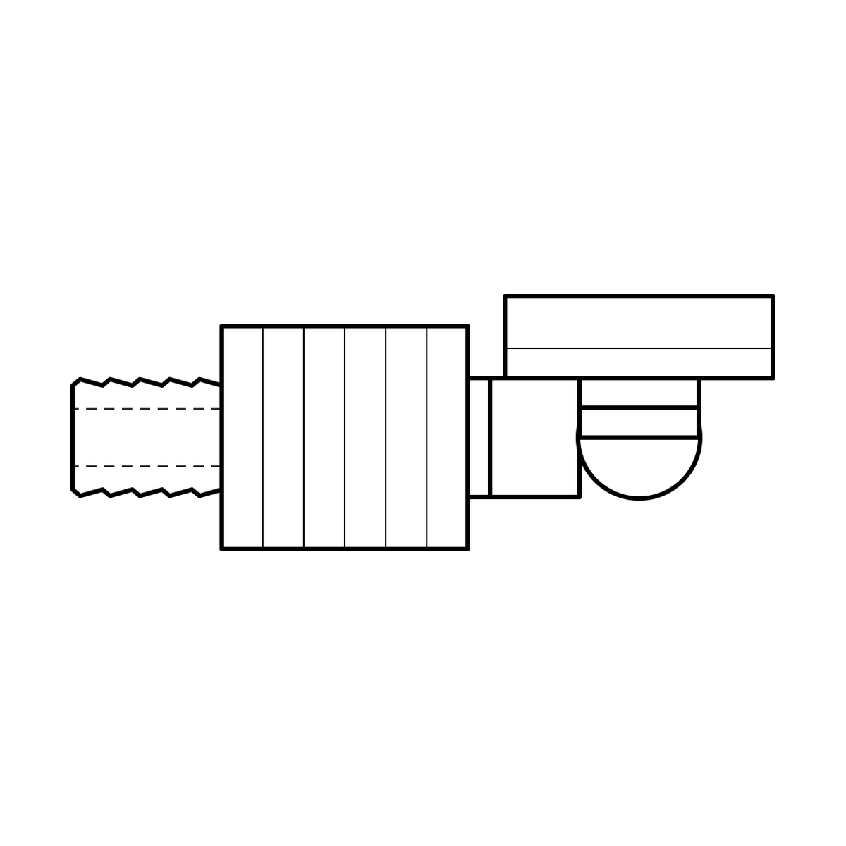BOA technical drawing HE crimp x CAT 90