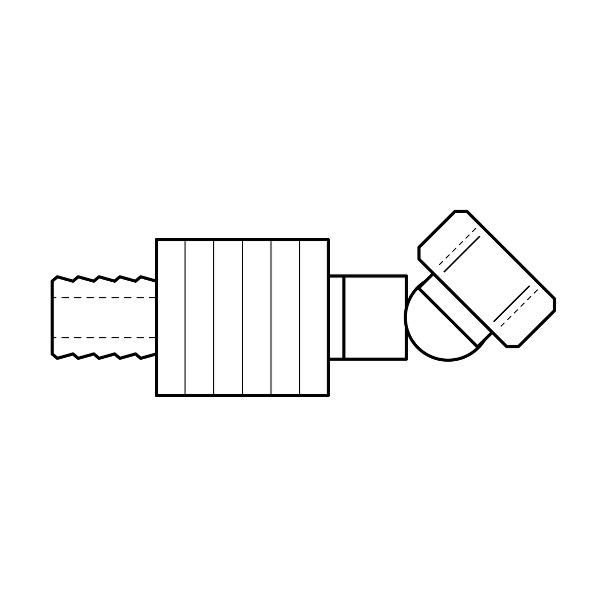 BOA technical drawing HE crimp x METF 45