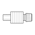 BOA technical drawing HE crimp x NPTM S