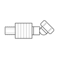 BOA technical drawing HE crimp x ORFSF 45