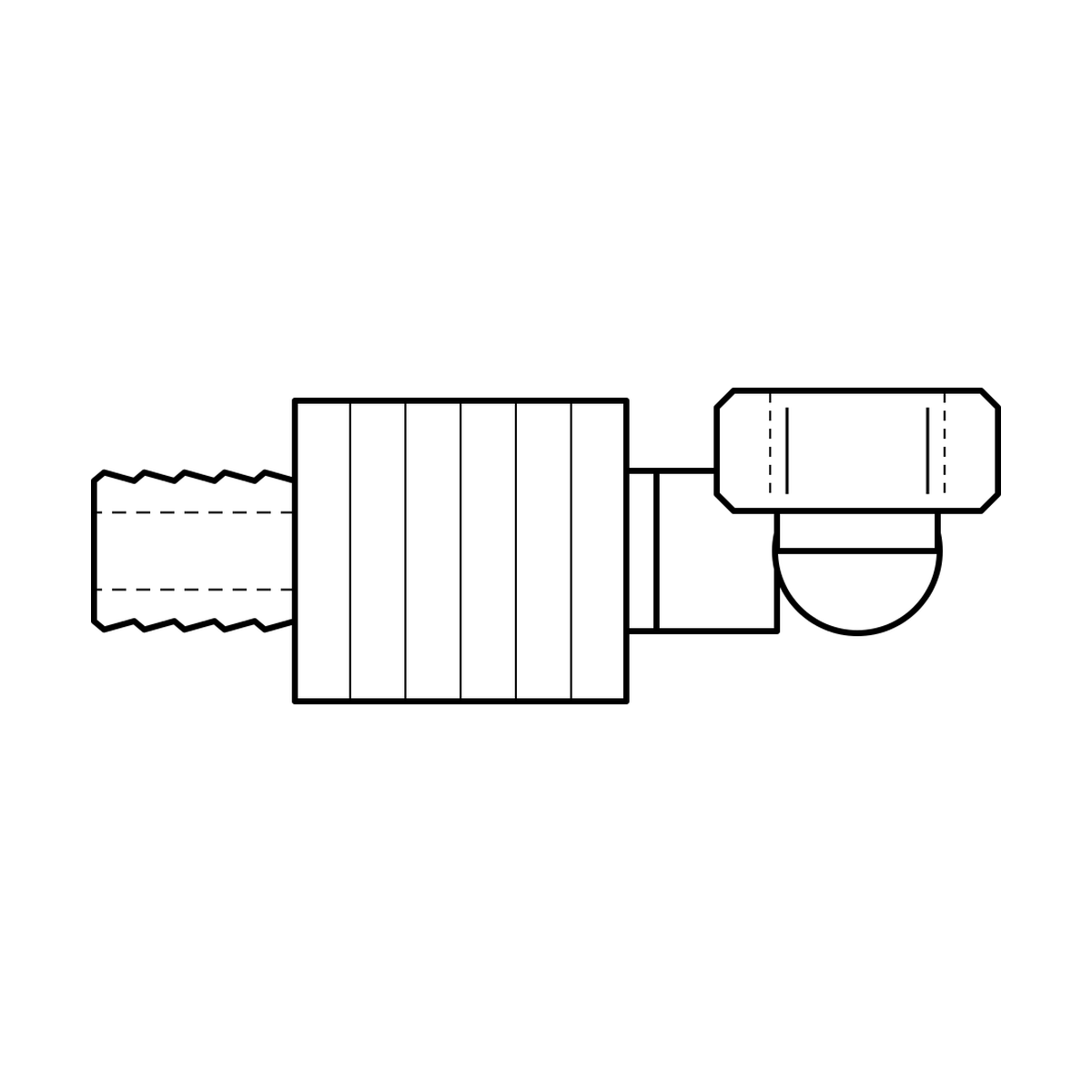 BOA technical drawing HE crimp x ORFSF 90