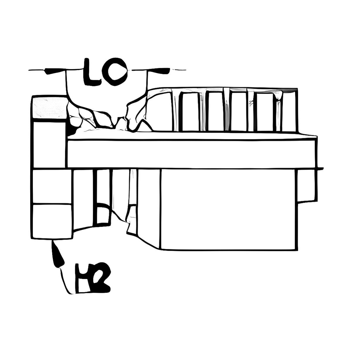 BOA J001 technical drawing