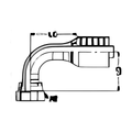 BOA J052 technical drawing