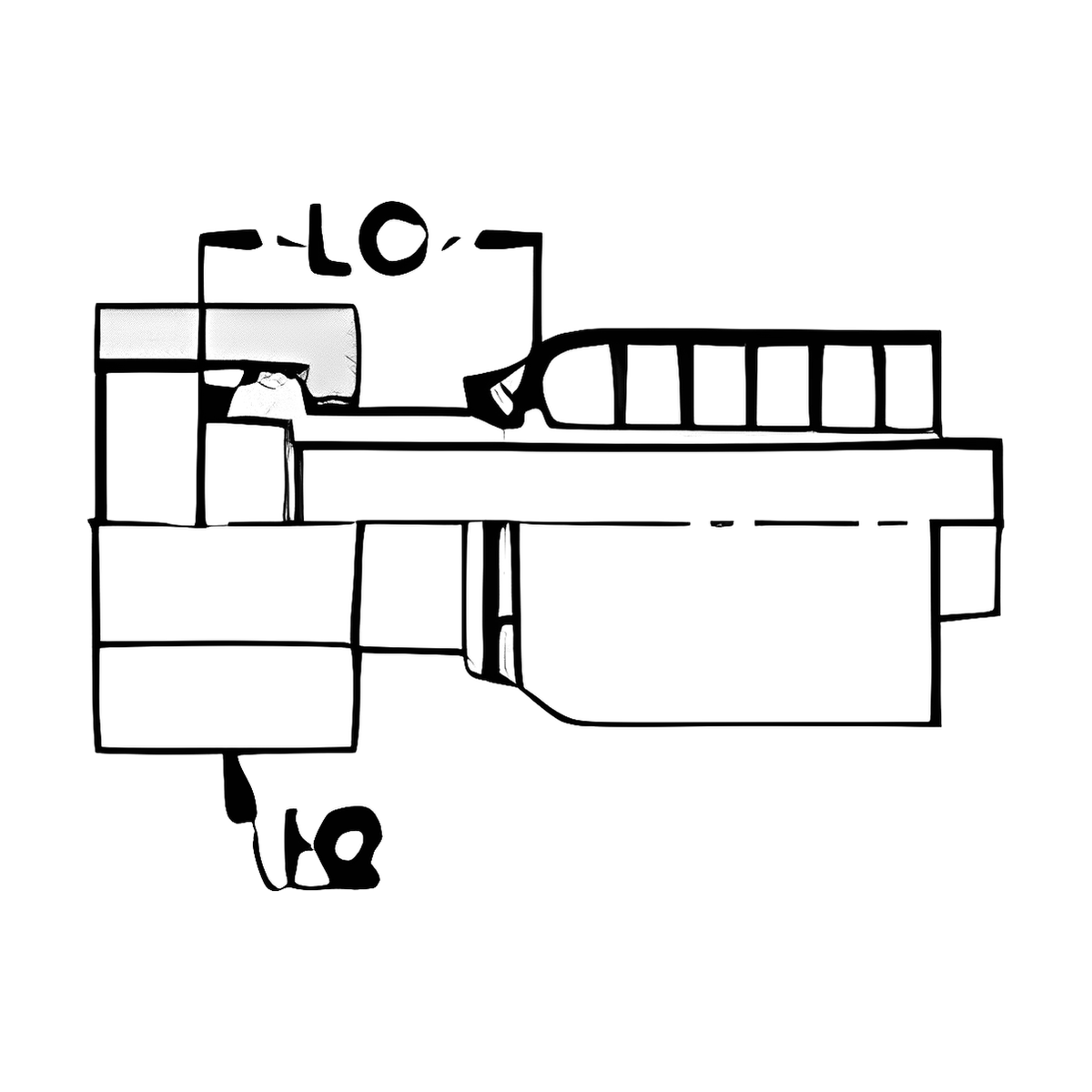 BOA K001 technical drawing