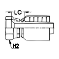 BOA K005 technical drawing