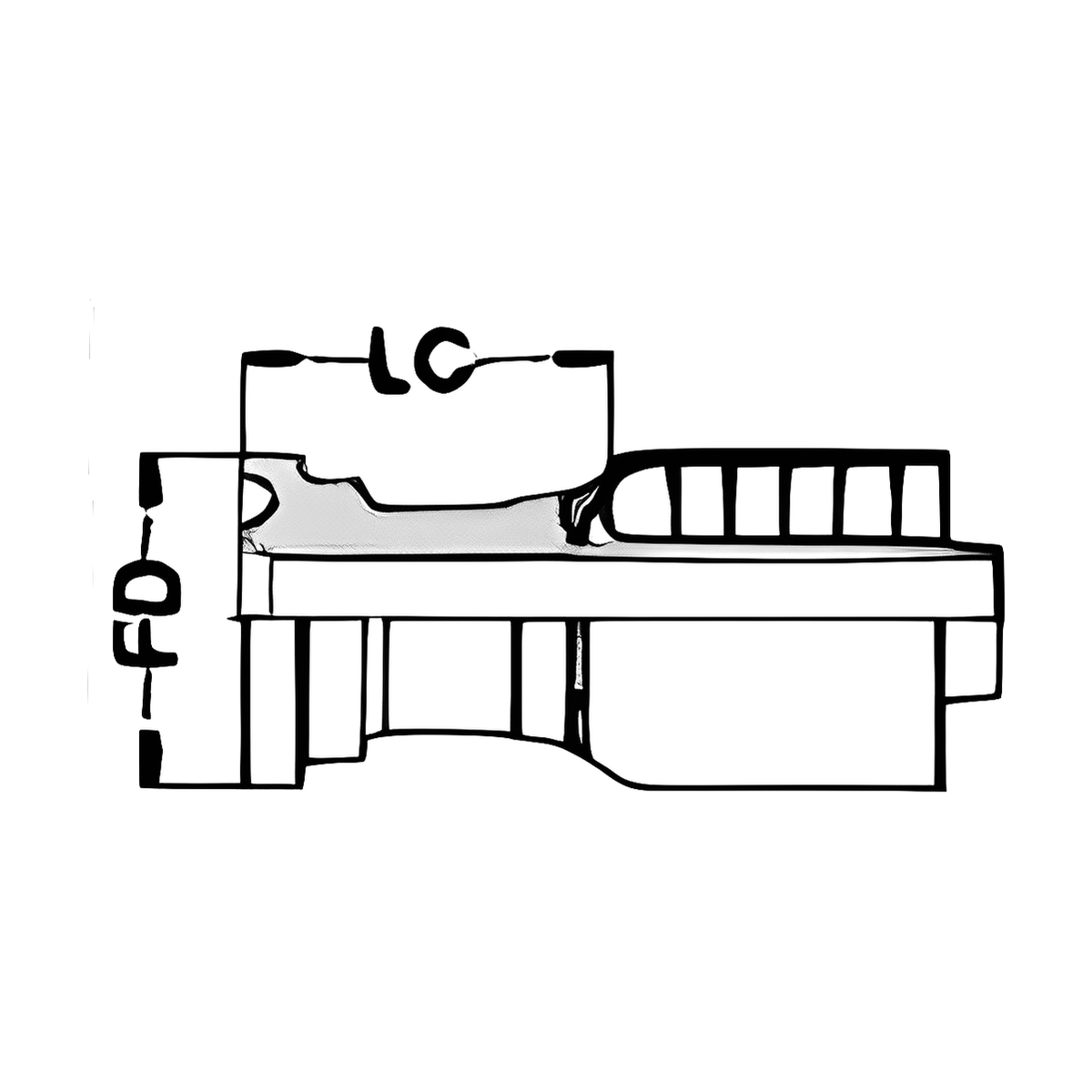 BOA K023 technical drawing