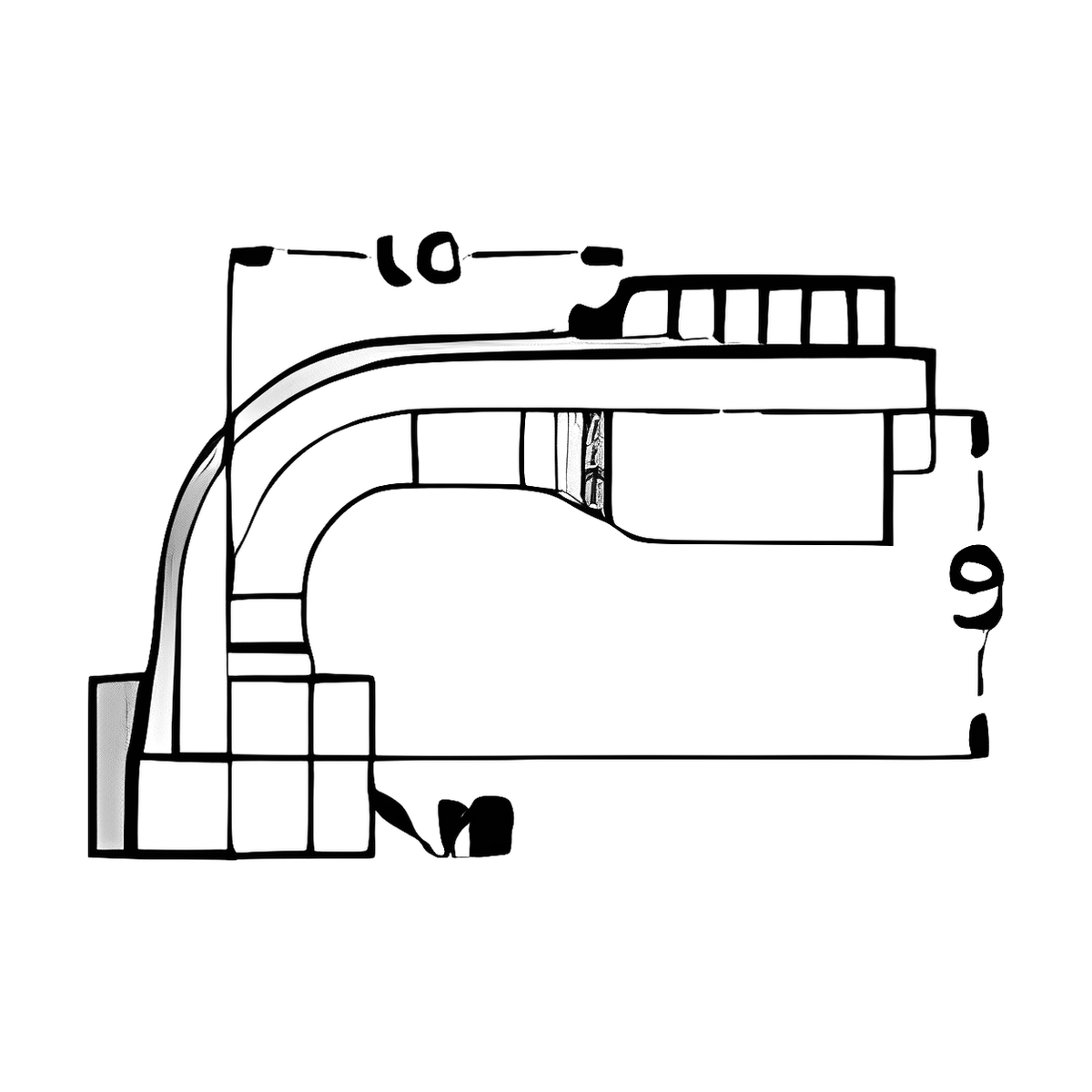 BOA K052 technical drawing