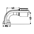 BOA K059 technical drawing