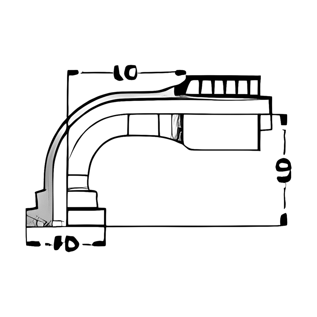 BOA K061 technical drawing
