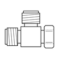 BOA technical drawing N13 ORFS tee M F M