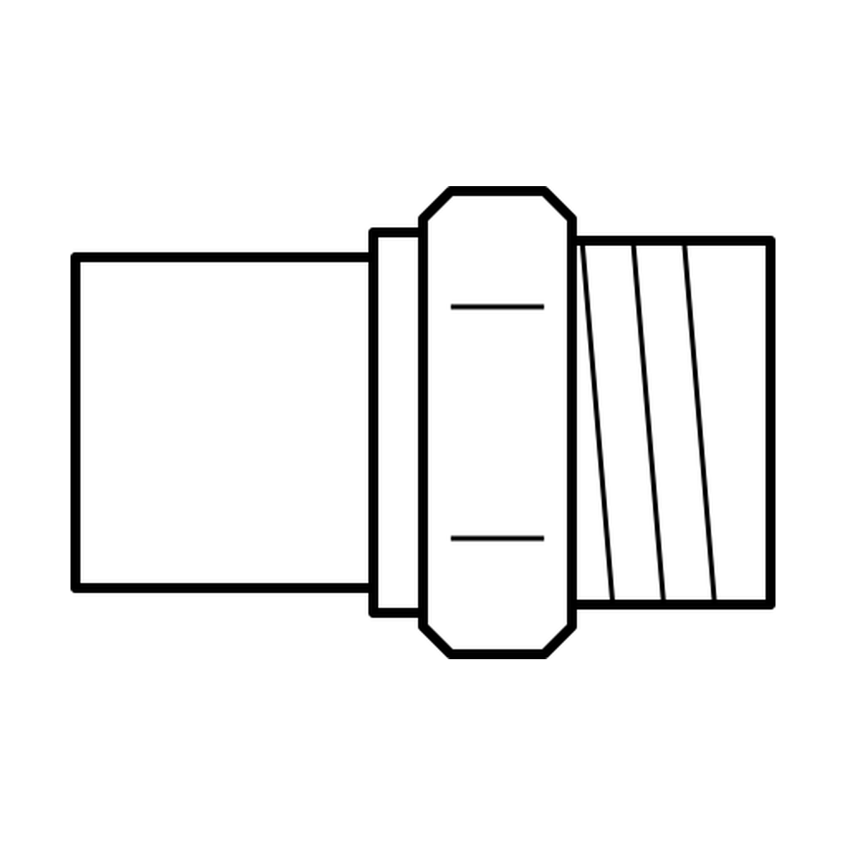 BOA technical drawing N13 QRC coupler male