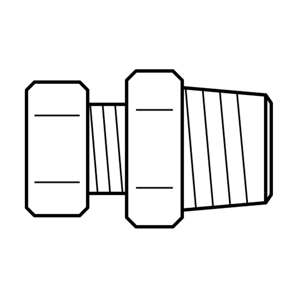 BOA technical drawing N13 airbrake male connector