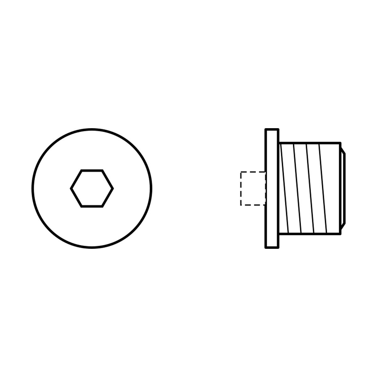 BOA technical drawing N13 allen head plug