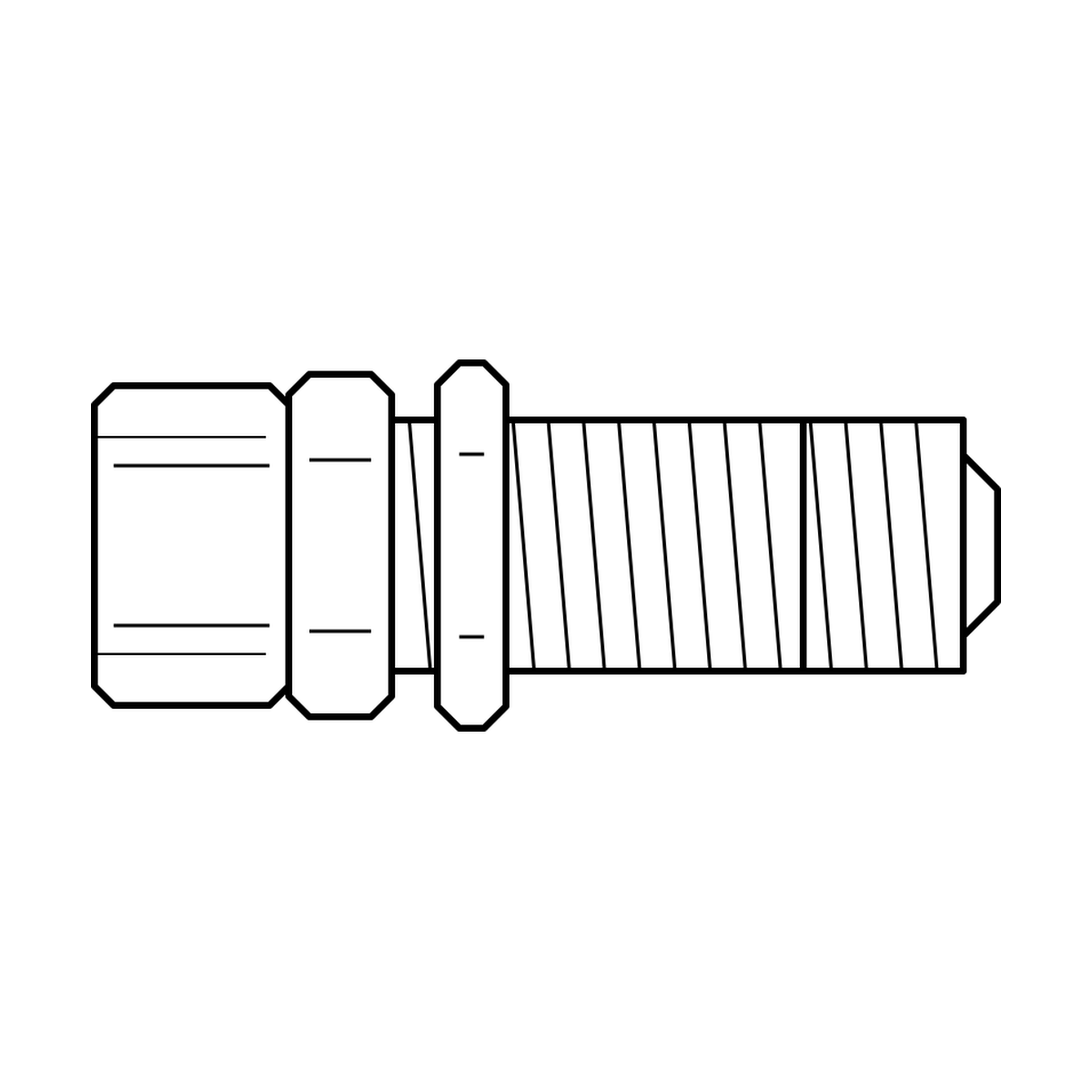 BOA technical drawing N13 bulkhead JICM x NPTF